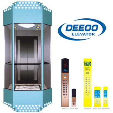 Deeoo Elevator Direct Price Glass View Home Villa Lift